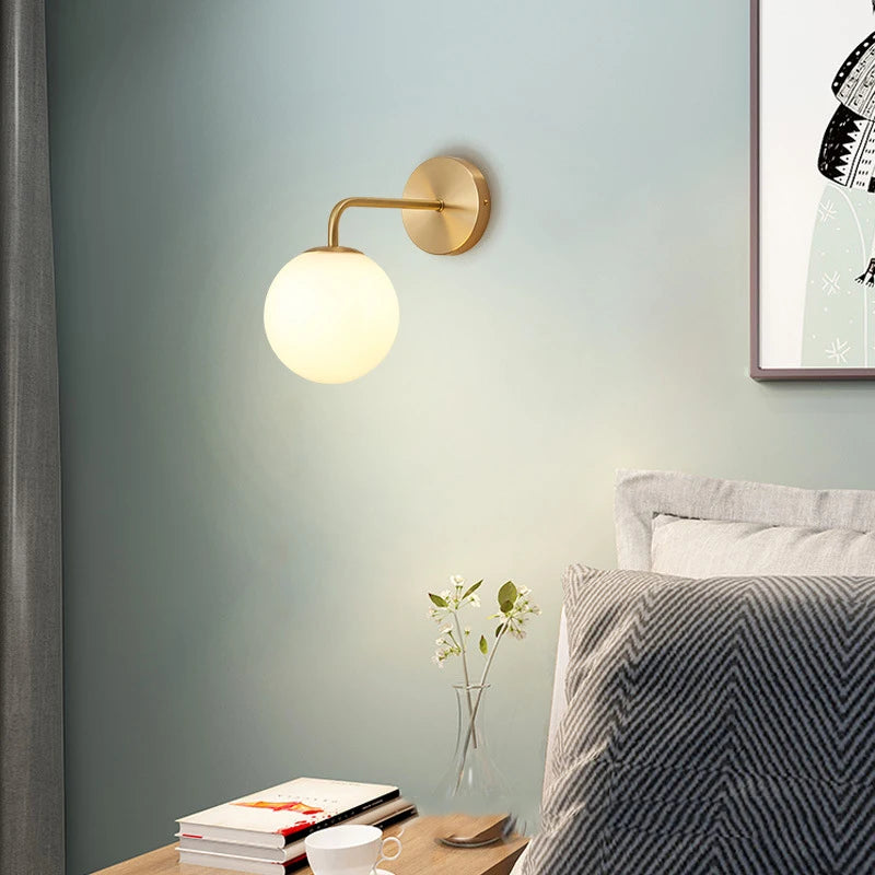 Simple Ball Drop Nordic Wall Lamp
