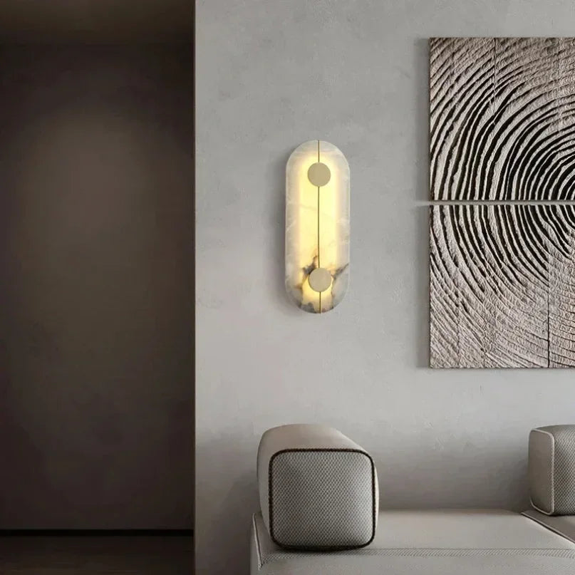 Modern Marble Stone Wall Lamp