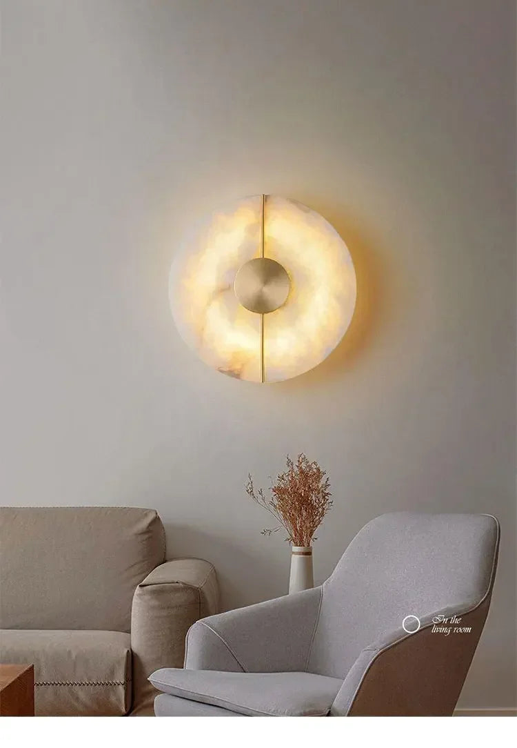 Modern Marble Stone Wall Lamp