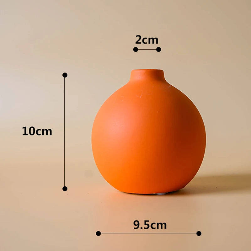Nordic Ceramic Solid Color Vase