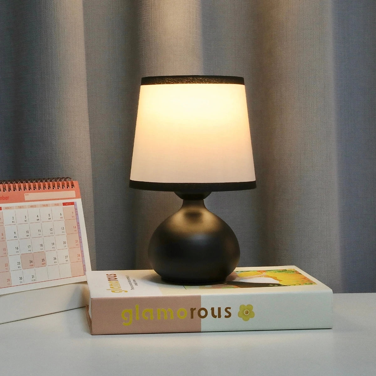 Modern Linen Art Table Lamp