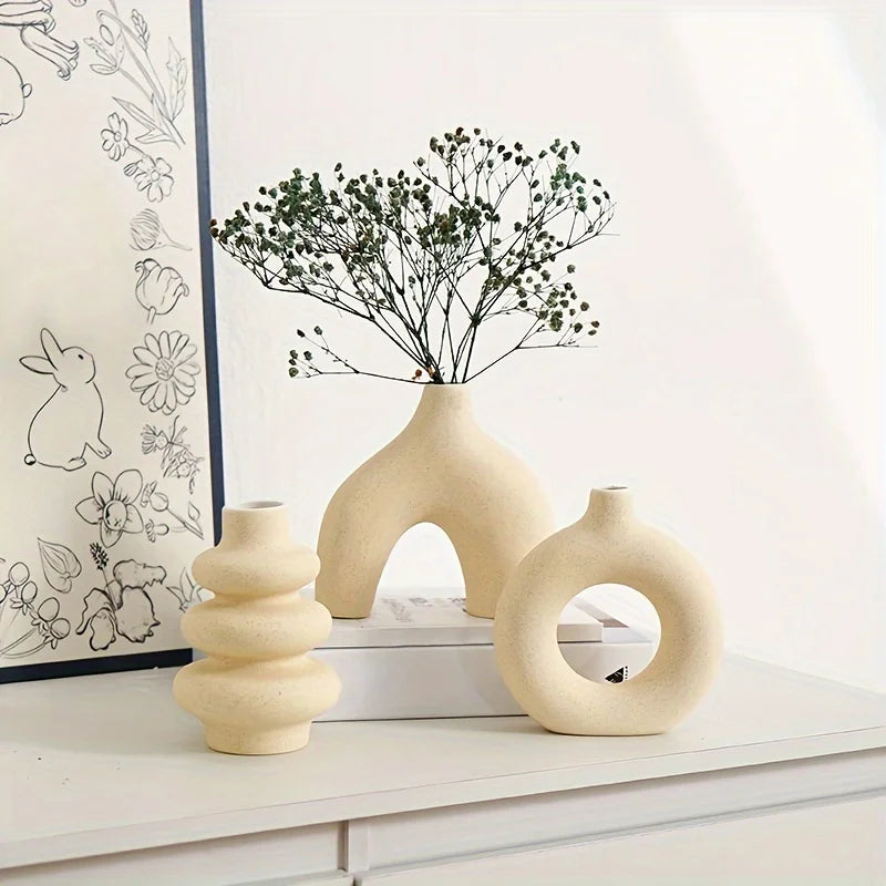 Bohemian Ceramic Vase Set