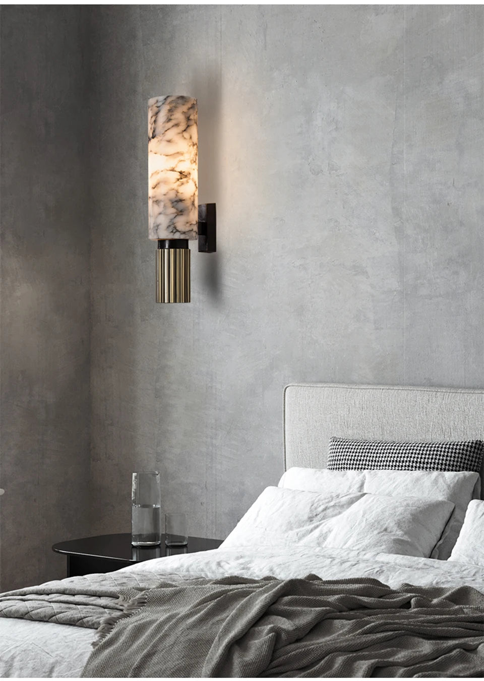 Luxury Natural Marble Wall Lamp