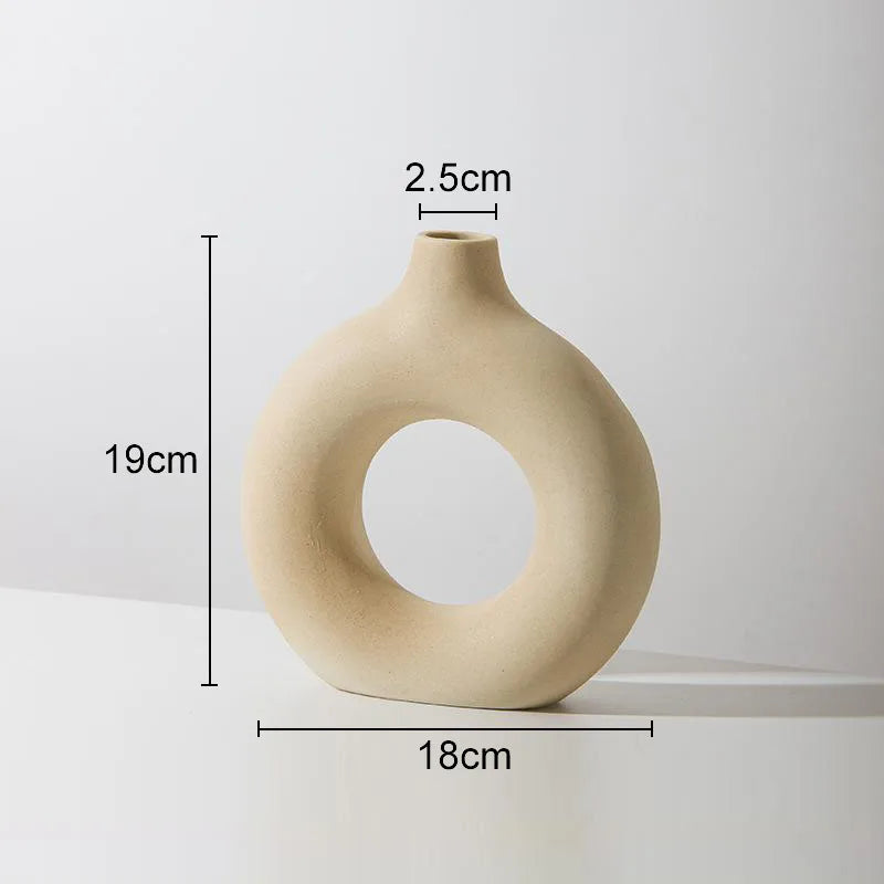 Donut Ceramic Vase