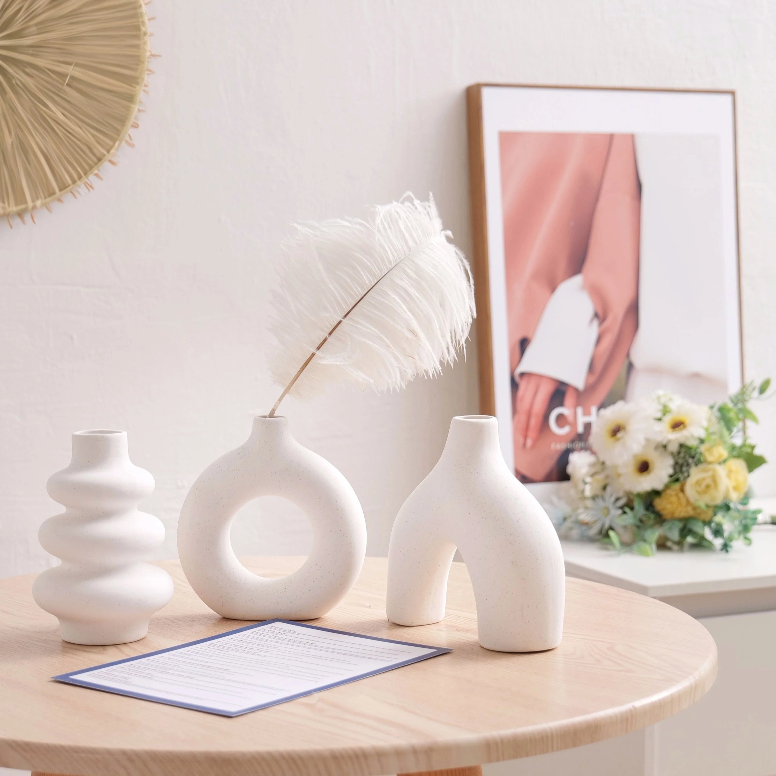 Bohemian Ceramic Vase Set