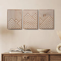 3 Piece Retro Wood Art Decor