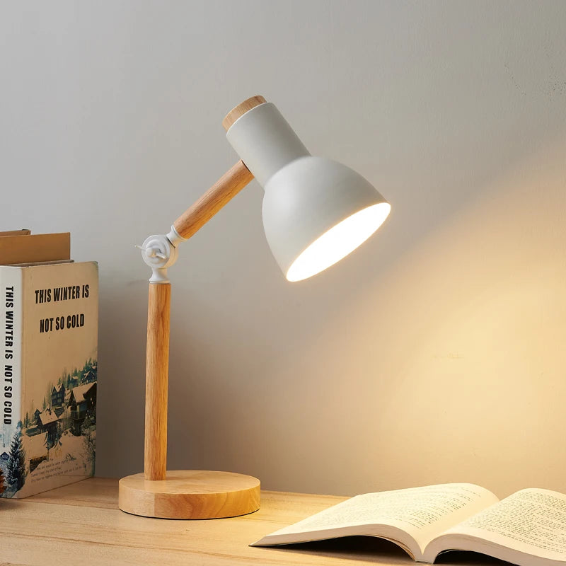 Nordic Wooden Art Table Lamp