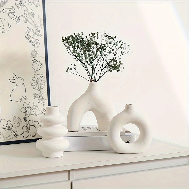 Bohemian Ceramic Vase Set