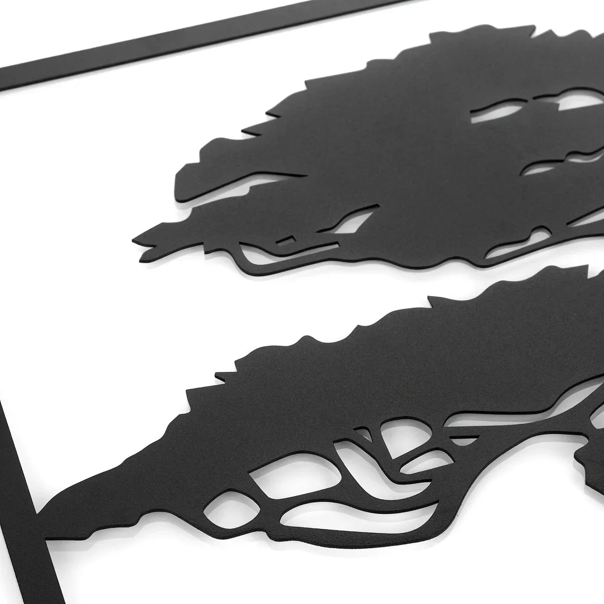 3 Piece Black Metal Tree Of Life Wall Art