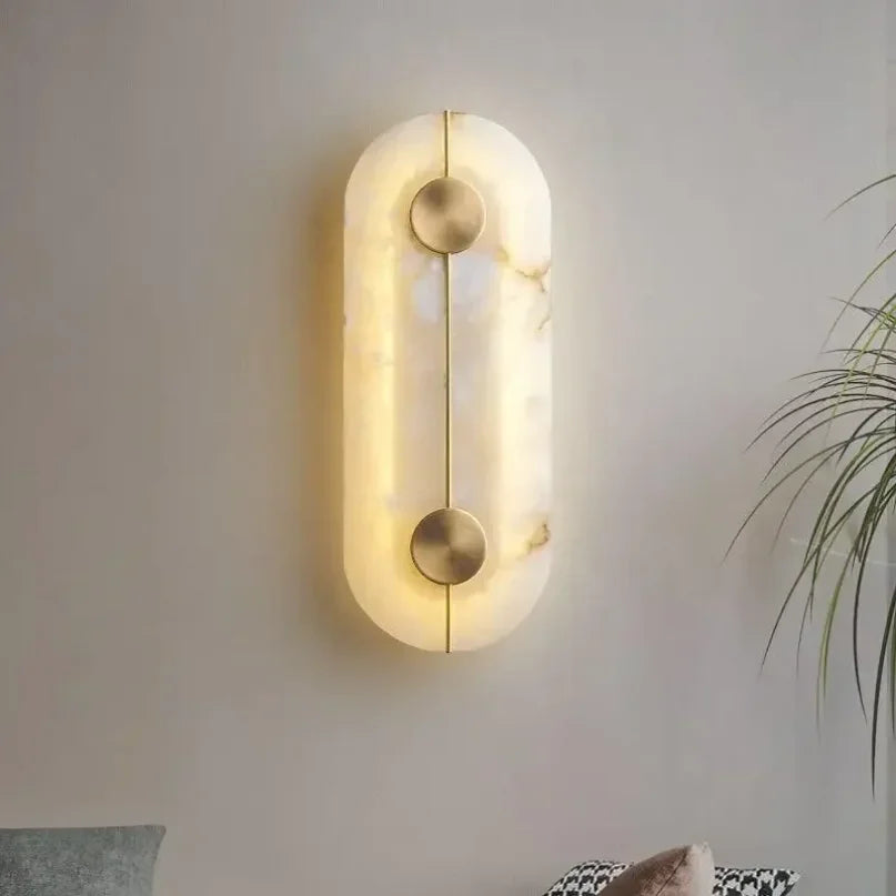 Modern Marble Stone Wall Lamp