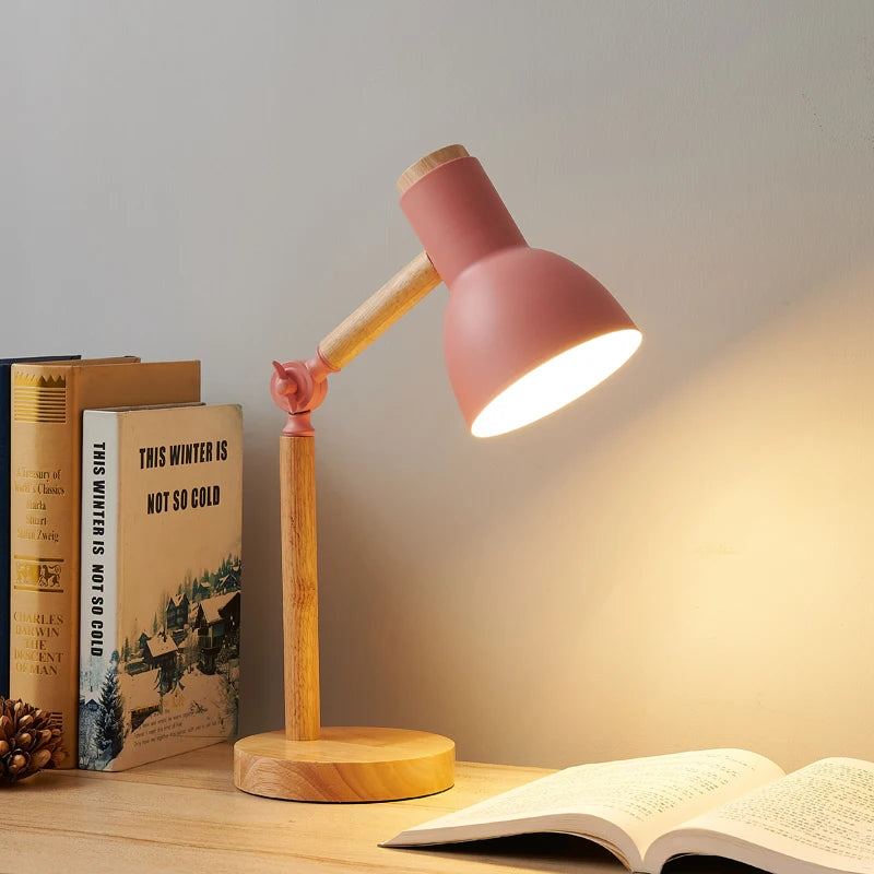 Nordic Wooden Art Table Lamp
