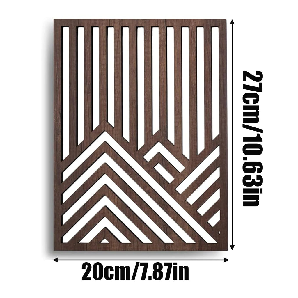 3 Piece Retro Wood Art Decor