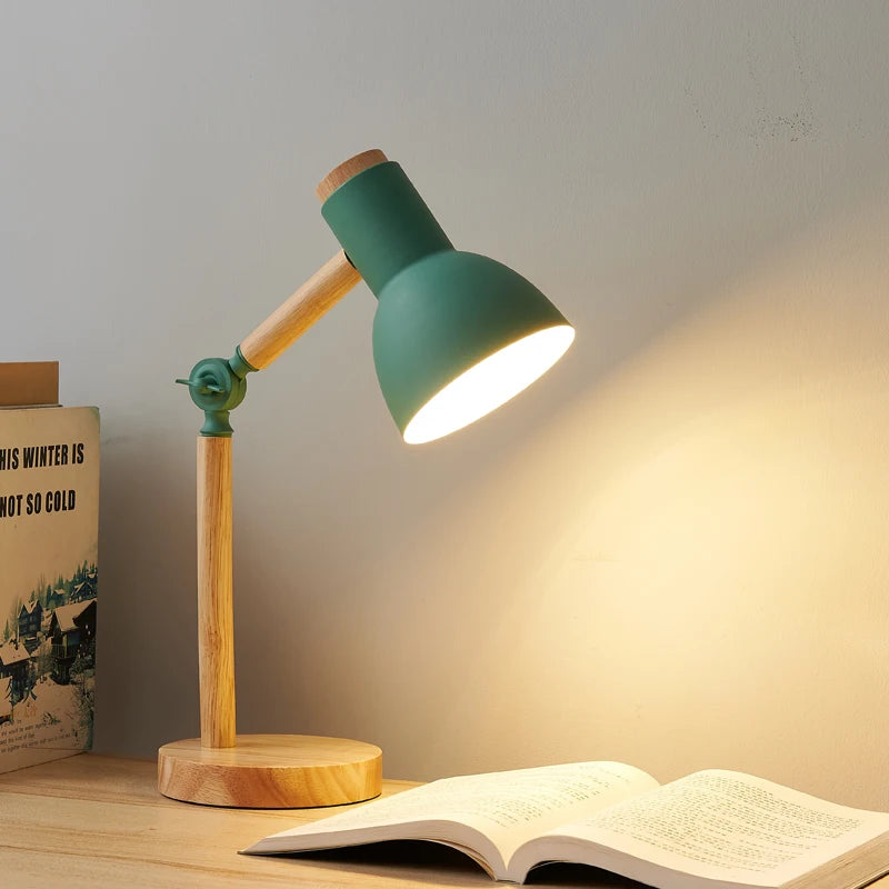 Nordic Wooden Art Table Lamp