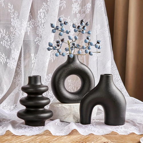 Bohemian Ceramic Vase Set