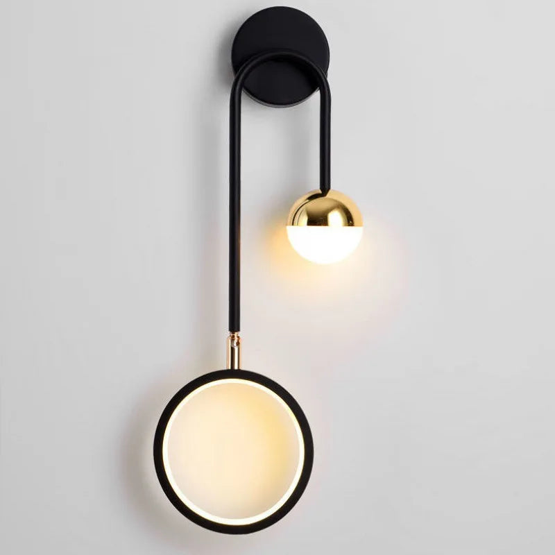 Modern Nordic Round Sconce Rotatable Light