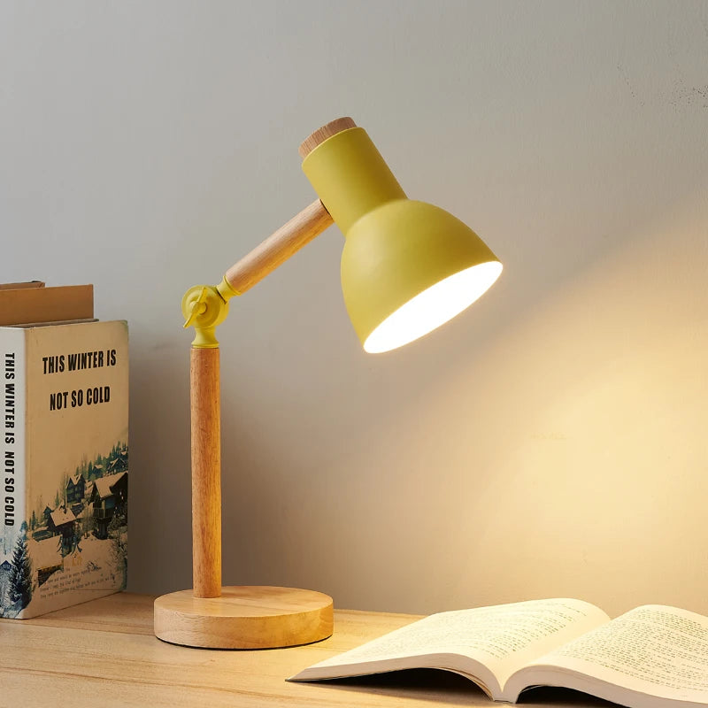 Nordic Wooden Art Table Lamp