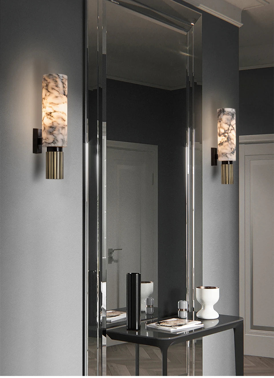 Luxury Natural Marble Wall Lamp