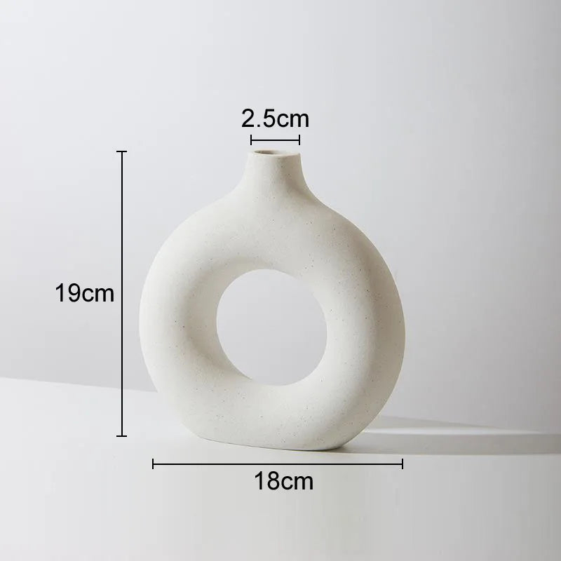 Donut Ceramic Vase